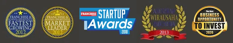 Penghargaan Kuch2hotahu: Fastest Growing 2012, Market Leader 2012, Anugerah Wirausaha Indonesia 2013, Franchise Startup Awards 2018, Best Business Opportunity To Invest 2020